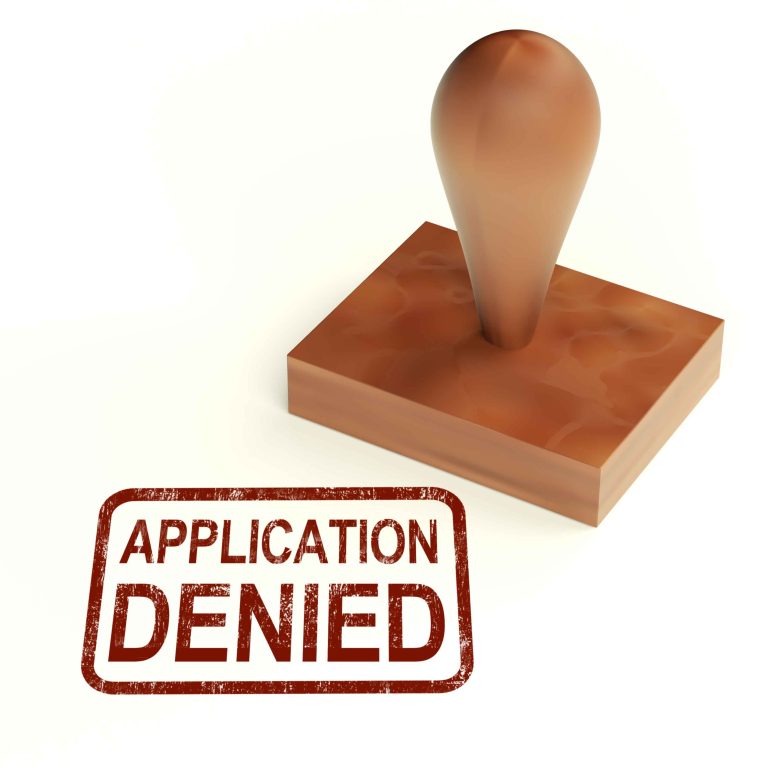 Application,Denied,Stamp,Showing,Loan,Or,Visa,Rejected